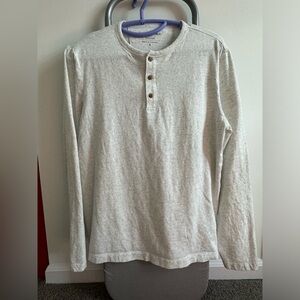 Long sleeve Henley banana republic tee